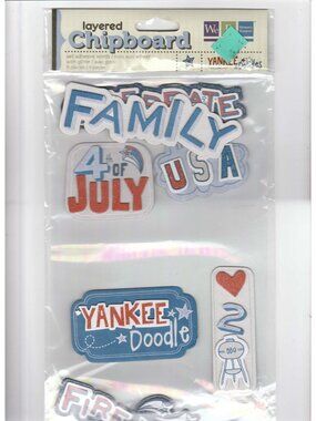 Yankee Doodles 4th of July Sticker Patriotic Memory Keepers Scrapbooking